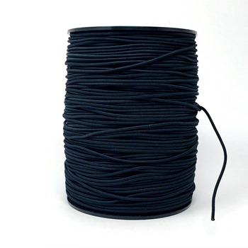 Gummizugschnur 2,2 mm PES-schwarz - Flechtware