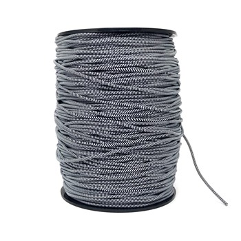 Gummizugschnur 2,2 mm PES-blau-weiß - Flechtware