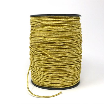 Gummizugschnur 2,2 mm M-gold - Flechtware