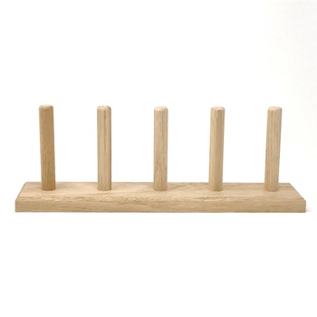 5er Garnrollenständer aus Eichenholz