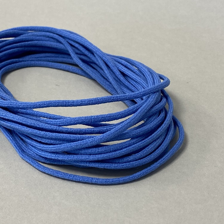 Elastikgarn Hohlschnur 2,5 x 1 mm/ Polyamid - ca.1.000 m/kg - OP-blau