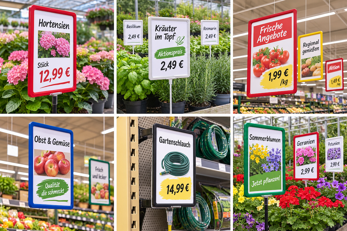 Plakatrahmen & Displaysysteme für Verkaufsflächen